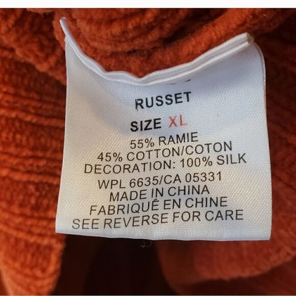 WOOLRICH Ribbed Zip Front Cardigan Sweater XL - Picture 7 of 9